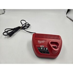 Milwaukee M12 Red Charger 12 Volt Lithium Ion Battery Fast Charge TESTED
